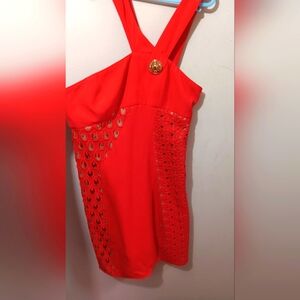 VERSACE new red dress size 4
